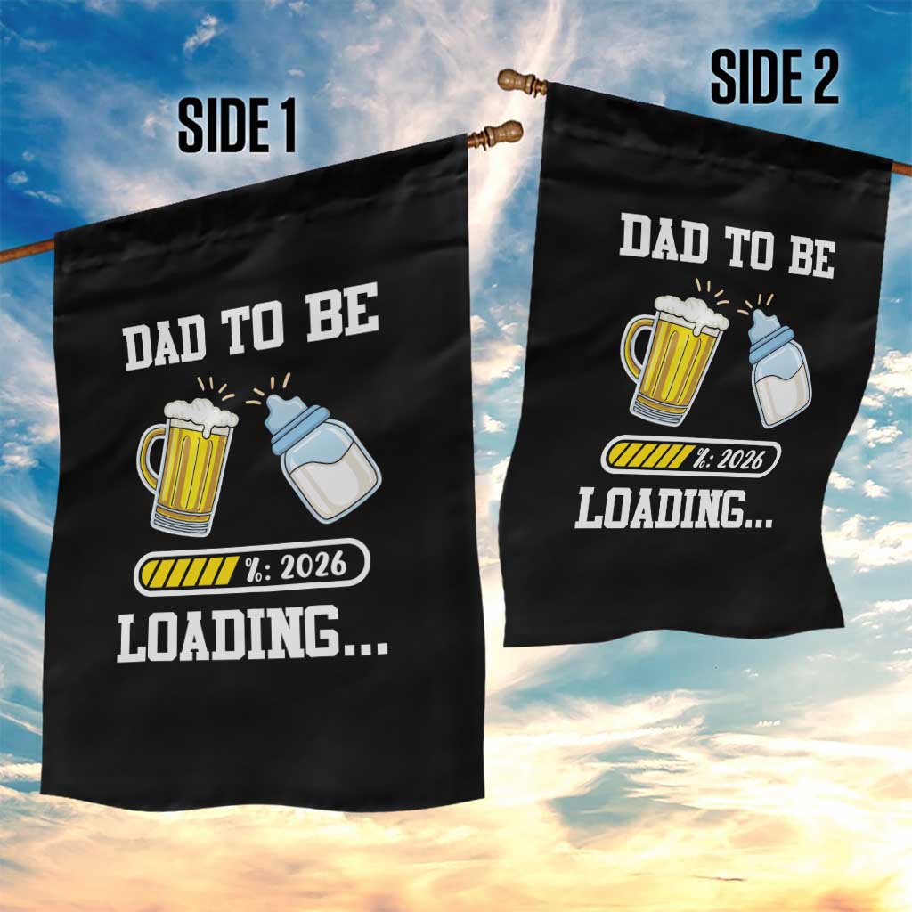 Dad to Be 2026 Garden Flag Funny Pregnancy Reveal TS14 Print Your Wear