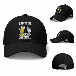 Dad to Be 2026 Baseball Cap Funny Pregnancy Reveal TS14 Baseball Cap Universal Fit Black Print Your Wear