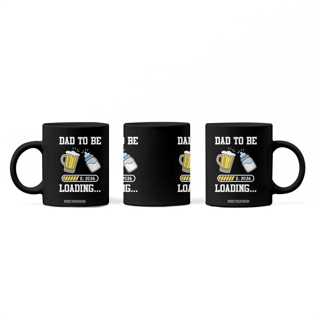 Dad to Be 2026 Coffee Mug Funny Pregnancy Reveal TS14 Print Your Wear