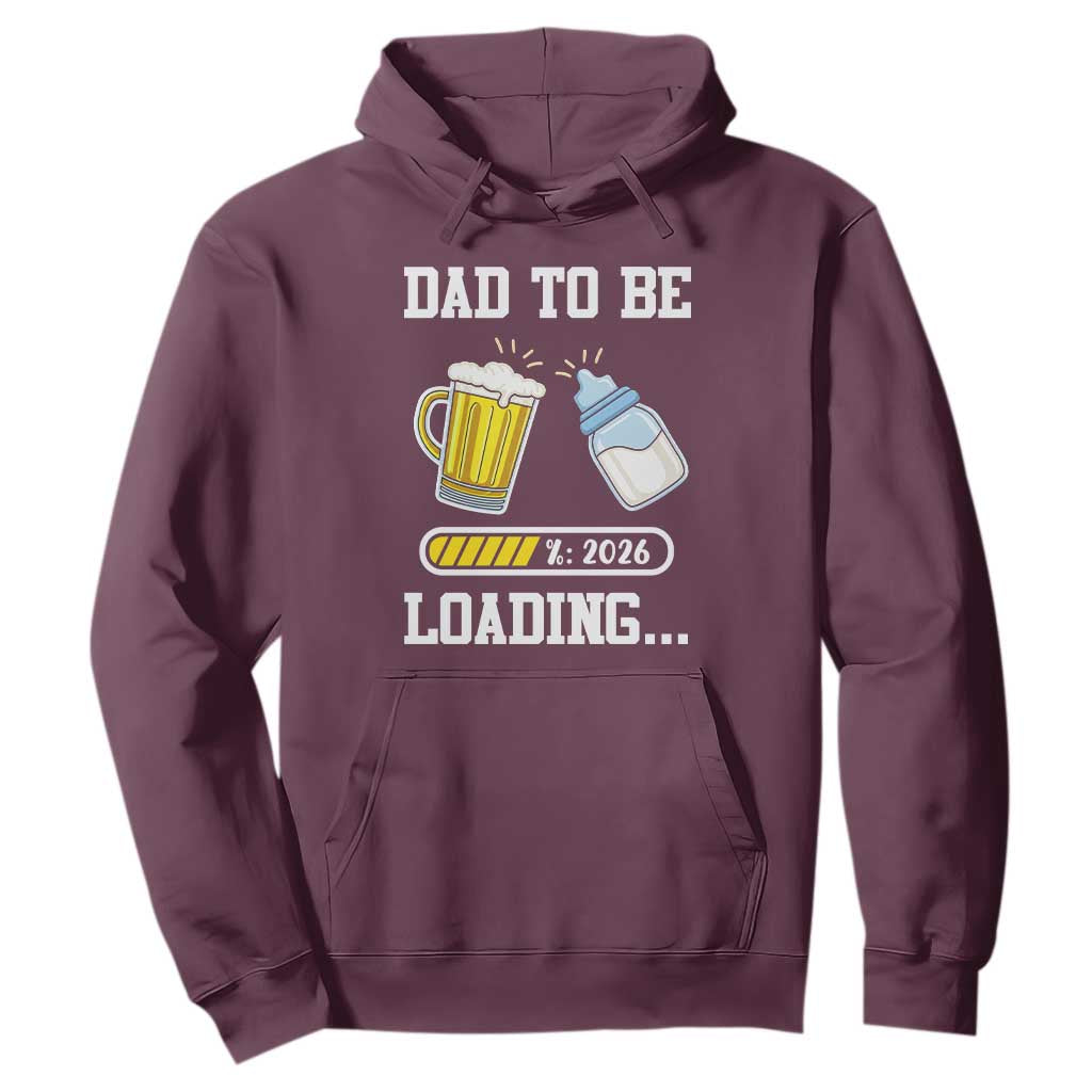 Dad to Be 2026 Hoodie Funny Pregnancy Reveal TS14 Maroon Print Your Wear