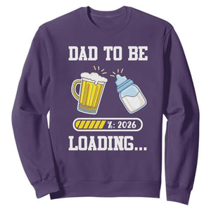 Dad to Be 2026 Sweatshirt Funny Pregnancy Reveal TS14 Purple Print Your Wear