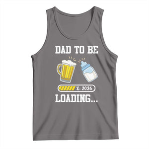 Dad to Be 2026 Tank Top Funny Pregnancy Reveal TS14 Deep Heather Print Your Wear