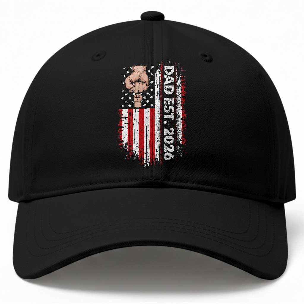 New Dad 2026 Baseball Cap Patriotic US American Flag Gifts Fathers Day TS14 Print Your Wear