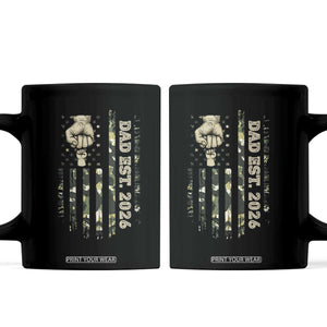 New Dad 2026 Coffee Mug Camo American Flag Military Dad Father's Day TS14 Black Print Your Wear