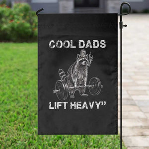 Cool Dads Lift Heavy Garden Flag Gym Dad Raccoon TS14 Print Your Wear