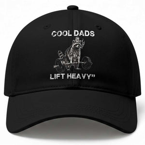 Cool Dads Lift Heavy Baseball Cap Gym Dad Raccoon TS14 Print Your Wear