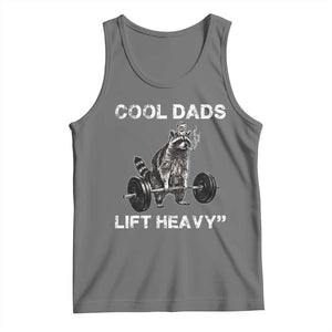 Cool Dads Lift Heavy Tank Top Gym Dad Raccoon TS14 Black Heather Print Your Wear