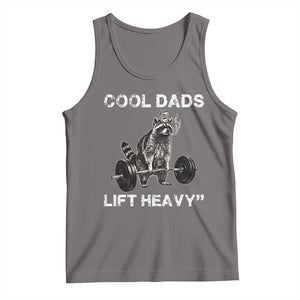 Cool Dads Lift Heavy Tank Top Gym Dad Raccoon TS14 Deep Heather Print Your Wear