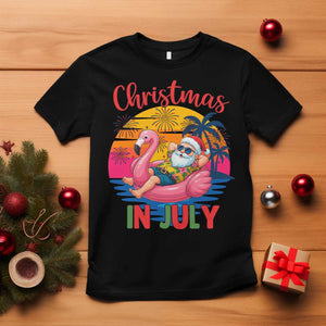 Funny Hawaiian Christmas T Shirt Santa Beach Tropical Xmas TS14 Black Print Your Wear