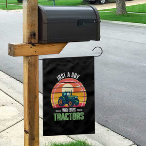 Funny Farmer Garden Flag Just A Boy Who Loves Tractors TS14 Print Your Wear