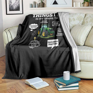 Funny Farmers Throw Blanket Things I Do In My Spare Time TS14 Print Your Wear