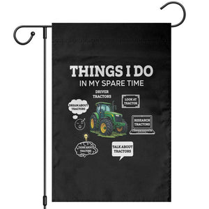 Funny Farmers Garden Flag Things I Do In My Spare Time TS14 Black Print Your Wear