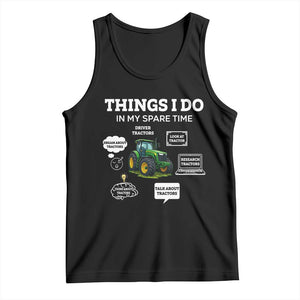 Funny Farmers Tank Top Things I Do In My Spare Time TS14 Black Print Your Wear