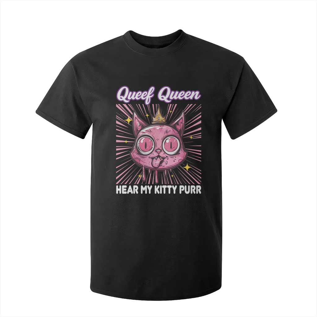 Queef Queen Cat Meme T Shirt For Kid Funny Inappropriate Adult Humor TS14 Black Print Your Wear