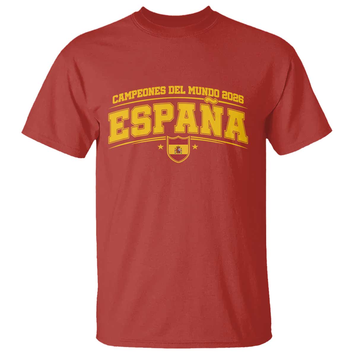 Spain Champions 2026 T Shirt Espana Soccer Football Fan Spanish Flag TS14 Red Print Your Wear