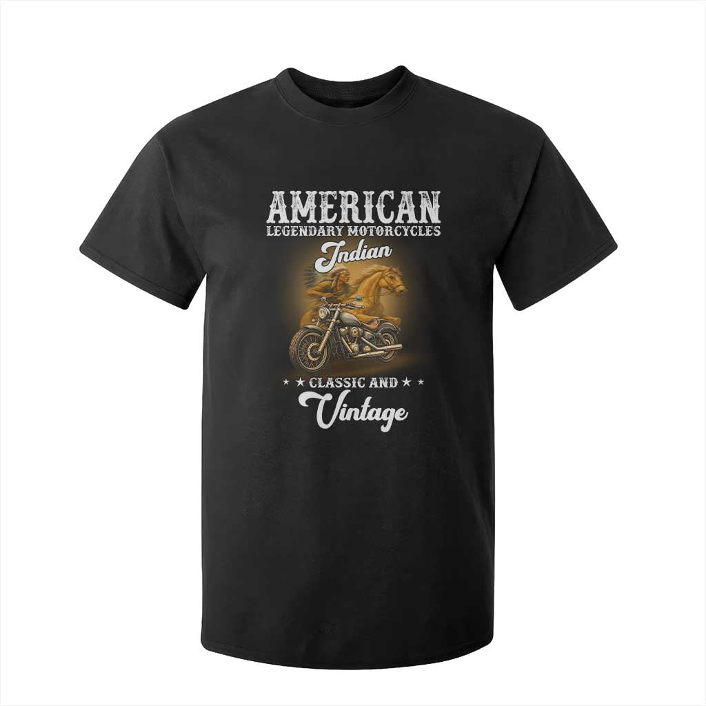 Native American Motorcycle Indian Bikers Club Classic And Vintage T Shirt For Kid TS14 Black Print Your Wear