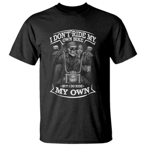 African American Motorcycle T Shirt Skeleton Biker TS14 Black Print Your Wear