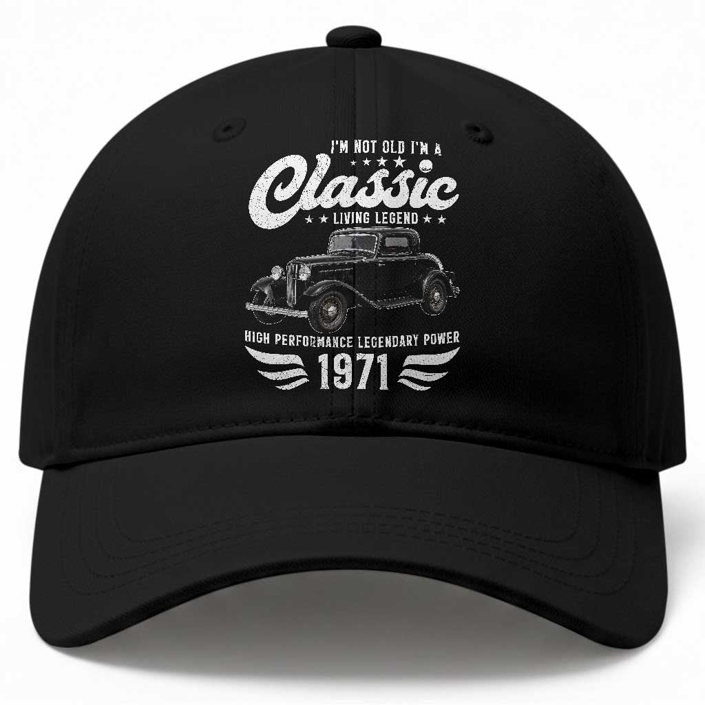 55th Birthday Classic Car For Legends Born In 1971 Baseball Cap Vintage Classic Hot Rod Coupe