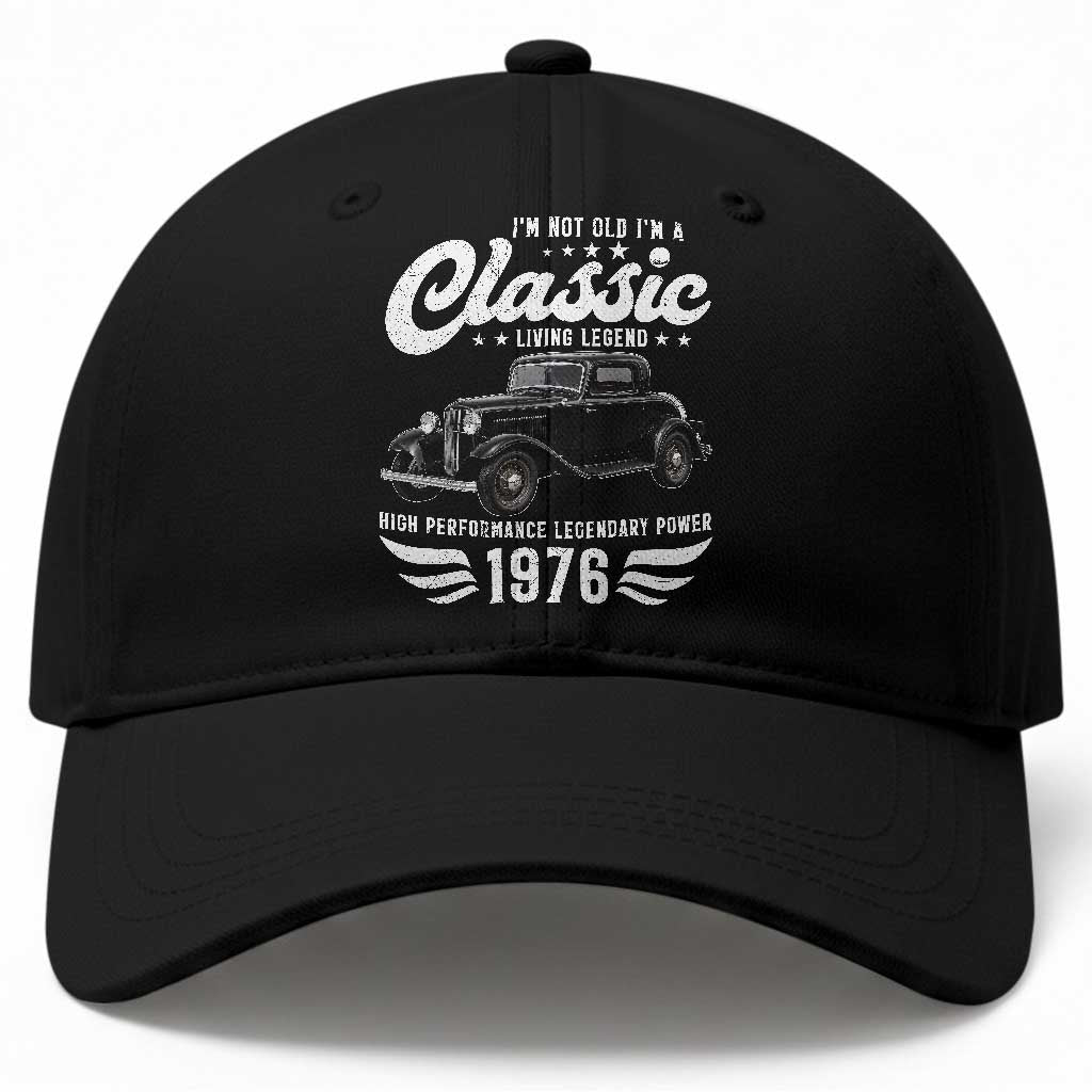 50th Birthday Classic Car For Legends Born In 1976 Baseball Cap Vintage Classic Hot Rod Coupe