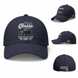 45th Birthday Classic Car For Legends Born In 1981 Baseball Cap Vintage Classic Hot Rod Coupe