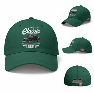 45th Birthday Classic Car For Legends Born In 1981 Baseball Cap Vintage Classic Hot Rod Coupe