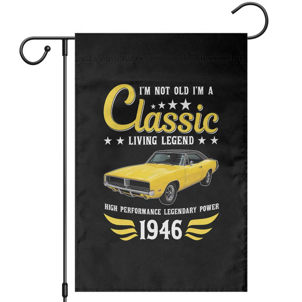 85th Birthday Classic Car For Legends Born In 1941 Garden Flag I'm Not Old I'm Classic Vintage High Performance American Muscle Car