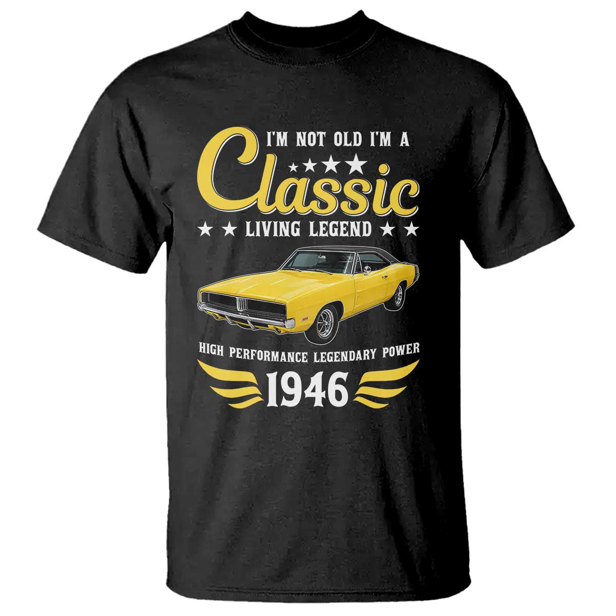 85th Birthday Classic Car For Legends Born In 1941 T Shirt I'm Not Old I'm Classic Vintage High Performance American Muscle Car