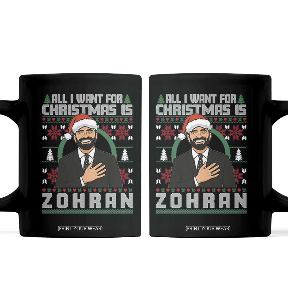 Zohran Mamdani Christmas Coffee Mug All I Want For Xmas Is New York City TS14 Black Print Your Wear