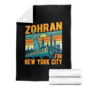 Zohran Mamdani NYC Mayor Throw Blanket TS14 Black Print Your Wear