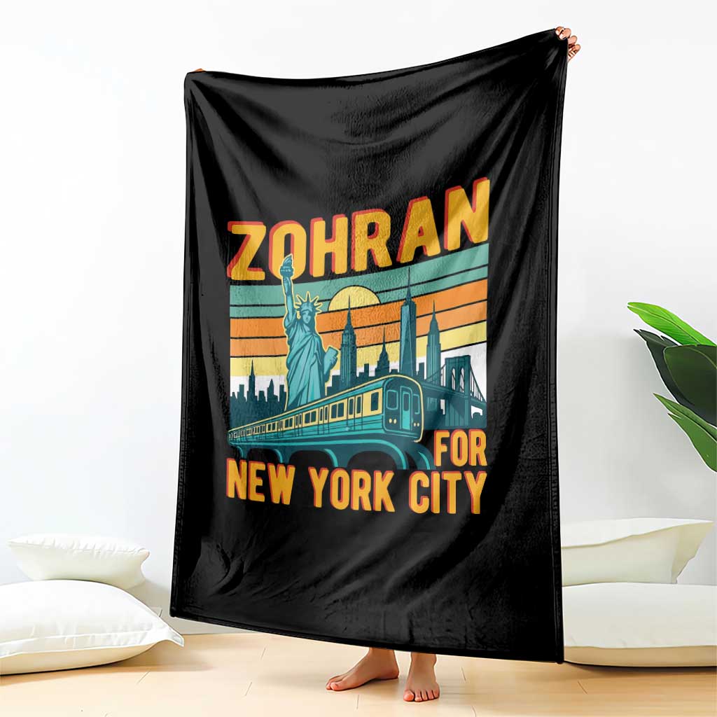 Zohran Mamdani NYC Mayor Throw Blanket TS14 Print Your Wear