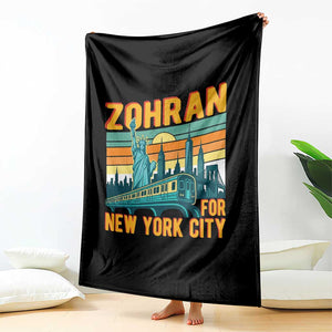 Zohran Mamdani NYC Mayor Throw Blanket TS14 Print Your Wear