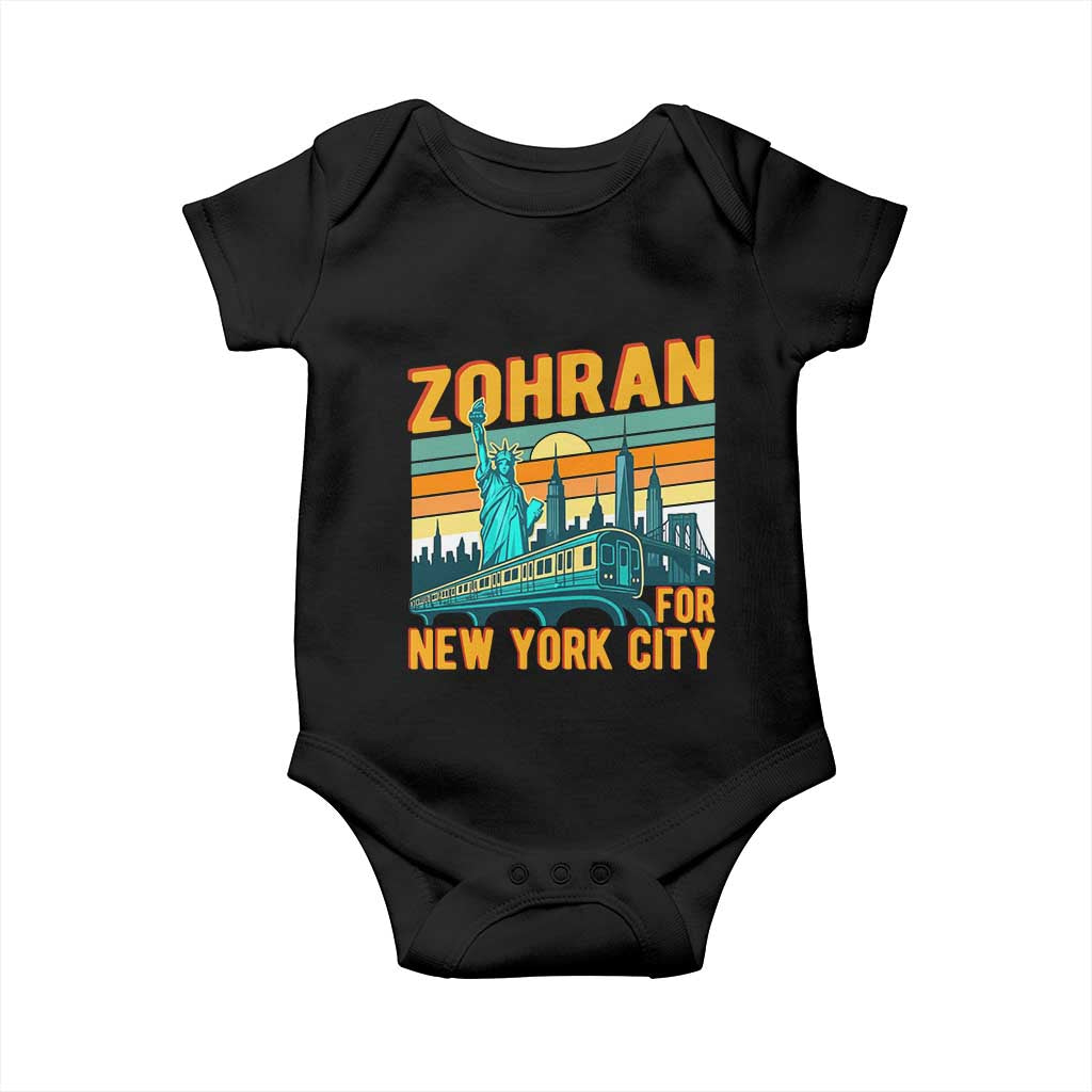 Zohran Mamdani NYC Mayor Baby Onesie TS14 Black Print Your Wear