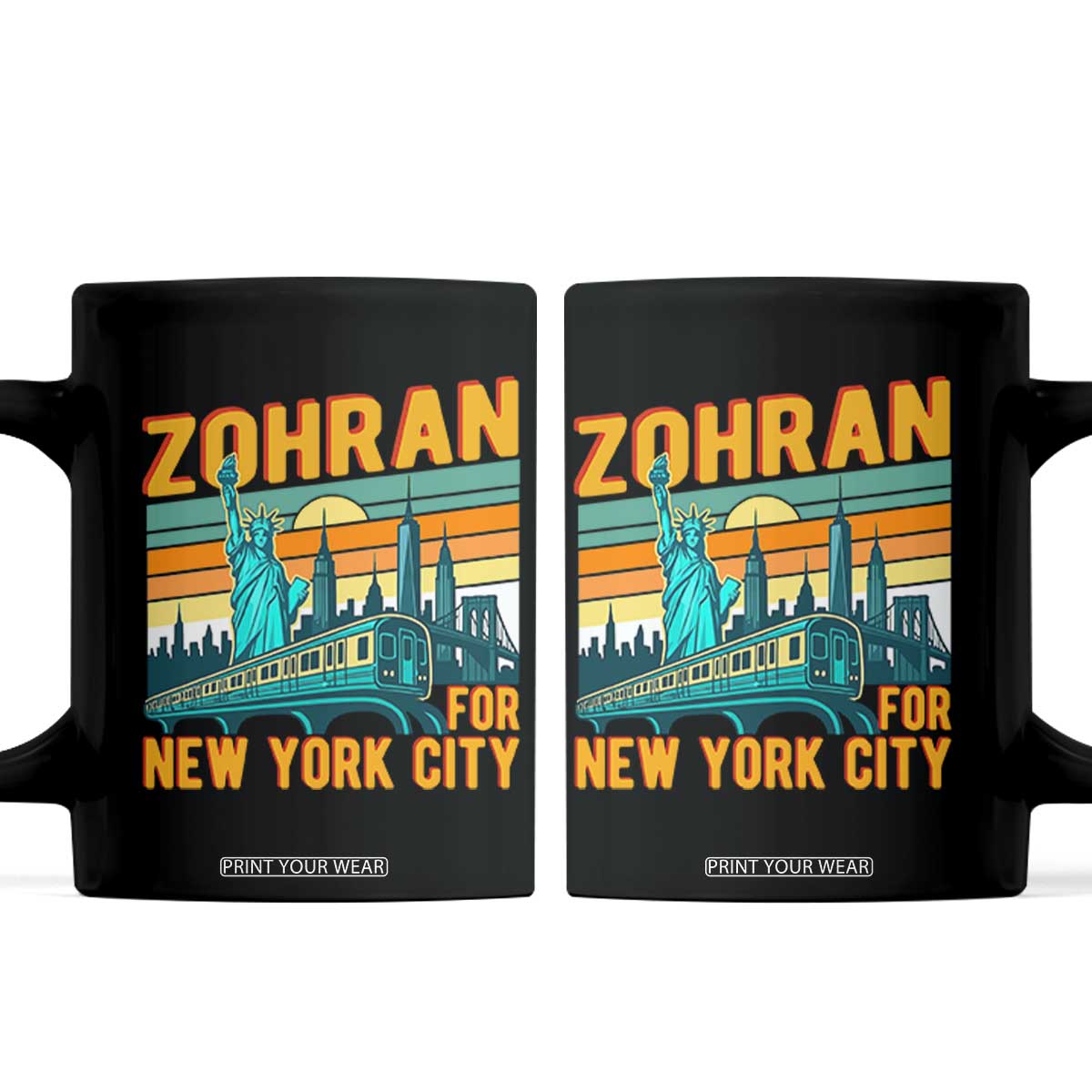 Zohran Mamdani NYC Mayor Coffee Mug TS14 Black Print Your Wear
