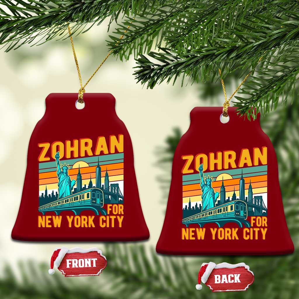 Zohran Mamdani NYC Mayor Ceramic Ornament TS14 Print Your Wear