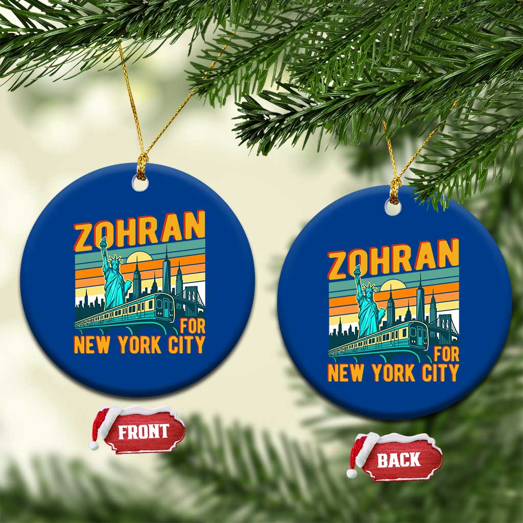 Zohran Mamdani NYC Mayor Ceramic Ornament TS14 1pc Blue Print Your Wear