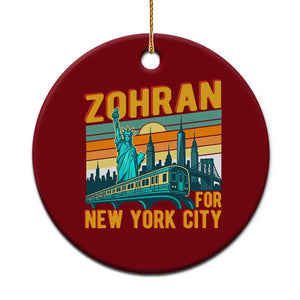 Zohran Mamdani NYC Mayor Ceramic Ornament TS14 1pc Red Print Your Wear