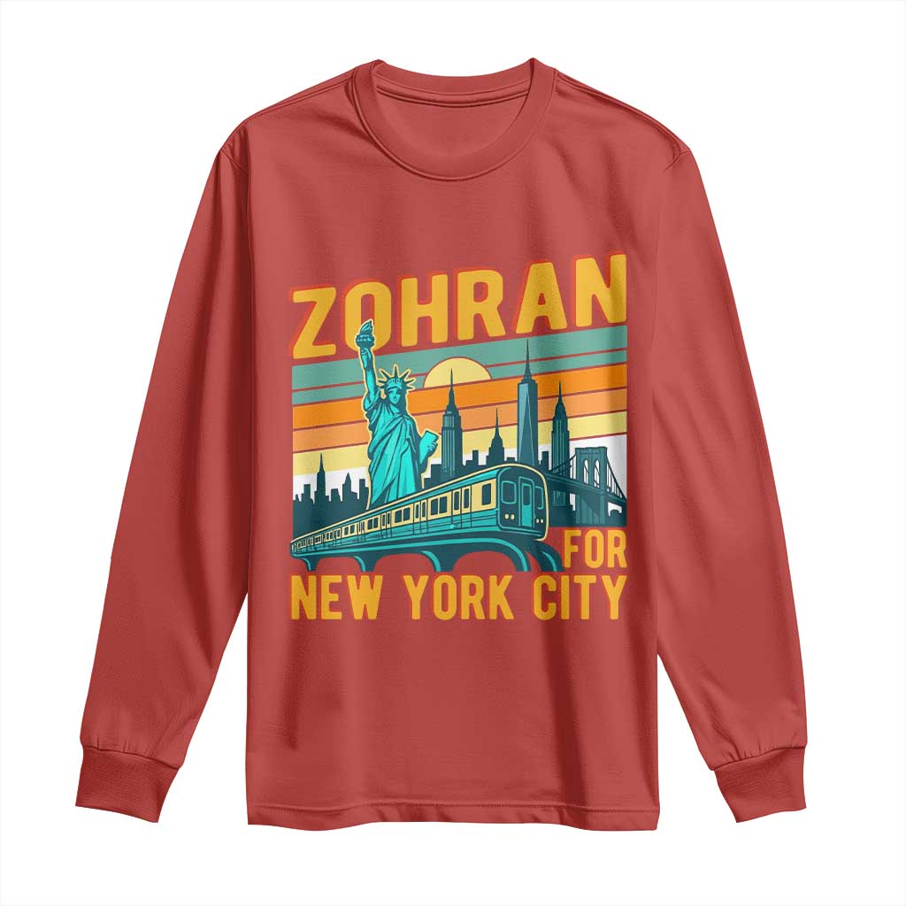 Zohran Mamdani NYC Mayor Long Sleeve Shirt TS14 Red Print Your Wear