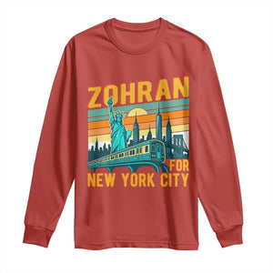 Zohran Mamdani NYC Mayor Long Sleeve Shirt TS14 Red Print Your Wear