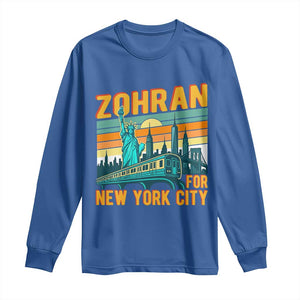 Zohran Mamdani NYC Mayor Long Sleeve Shirt TS14 Royal Blue Print Your Wear