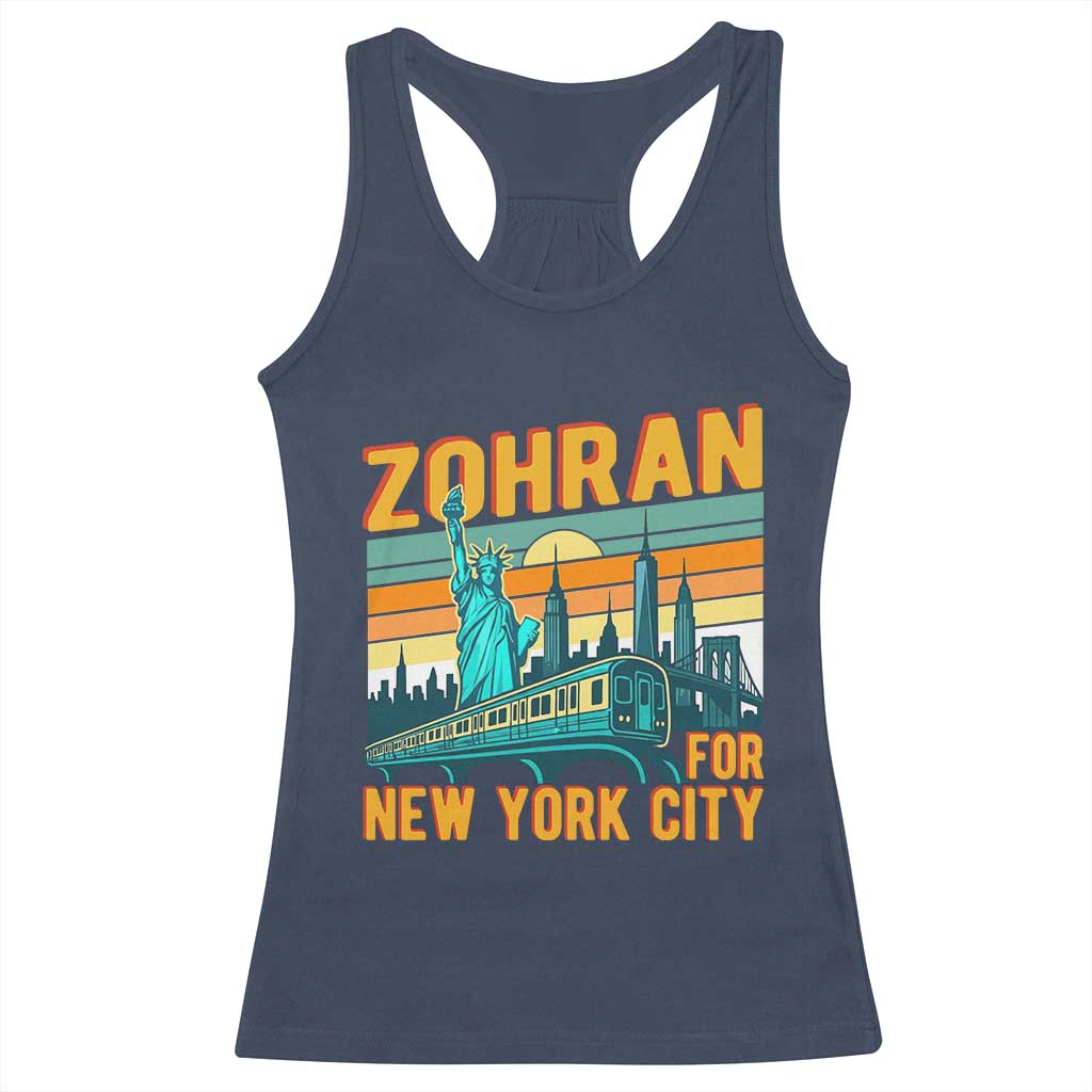 Zohran Mamdani NYC Mayor Racerback Tank Top TS14 Navy Print Your Wear