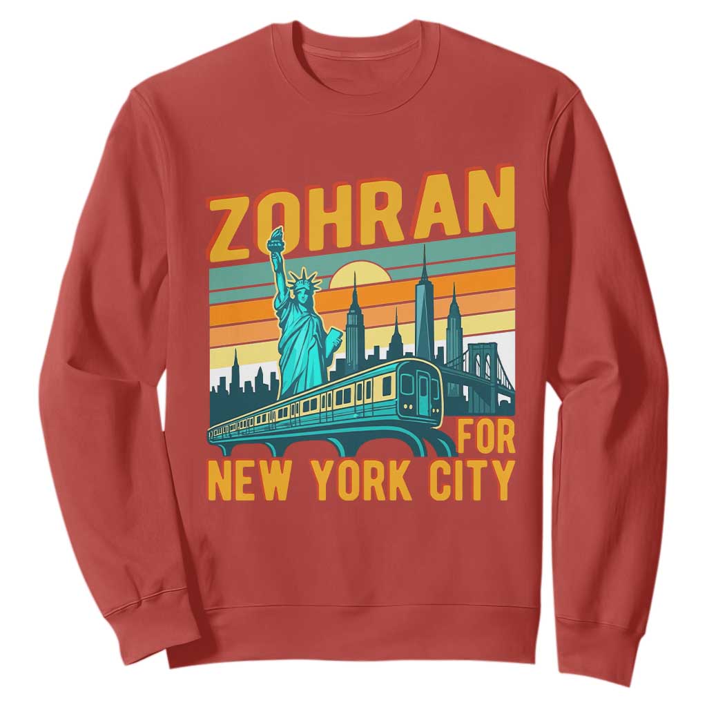 Zohran Mamdani NYC Mayor Sweatshirt TS14 Red Print Your Wear