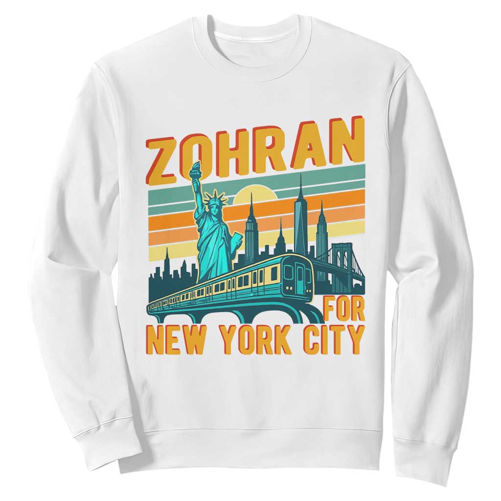 Zohran Mamdani NYC Mayor Sweatshirt TS14 White Print Your Wear