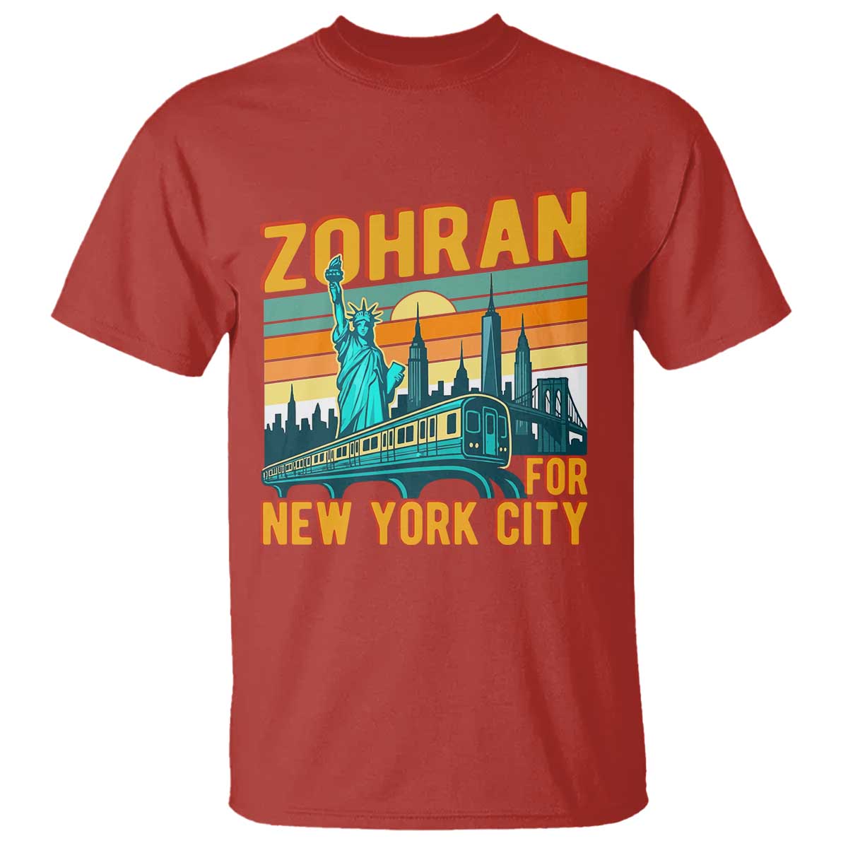 Zohran Mamdani NYC Mayor T Shirt TS14 Red Print Your Wear