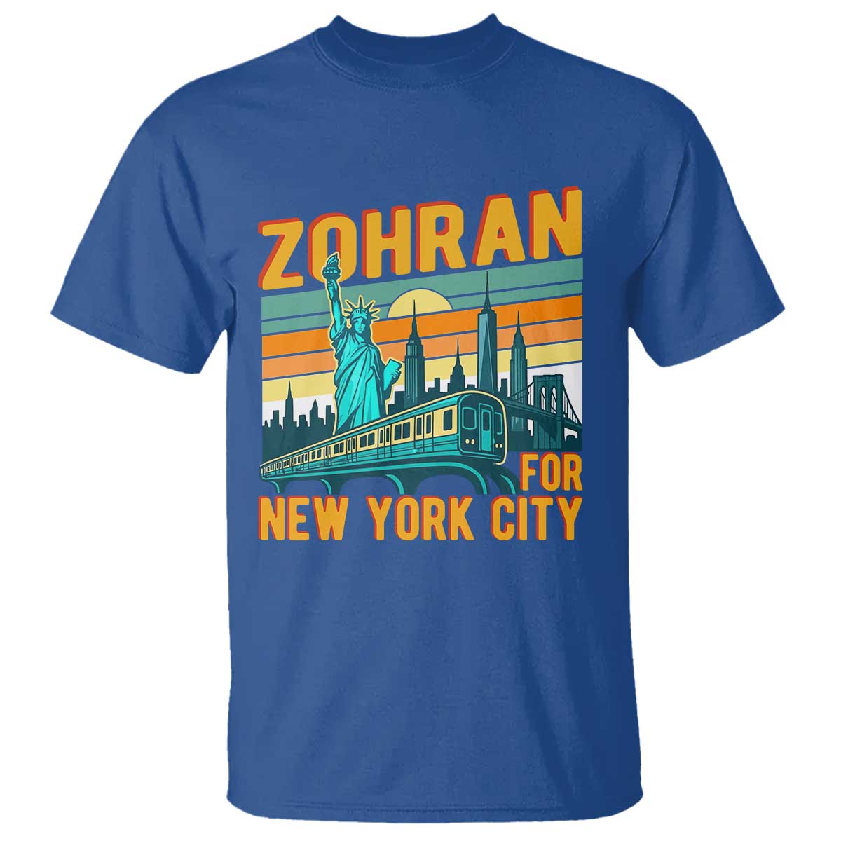 Zohran Mamdani NYC Mayor T Shirt TS14 Royal Blue Print Your Wear