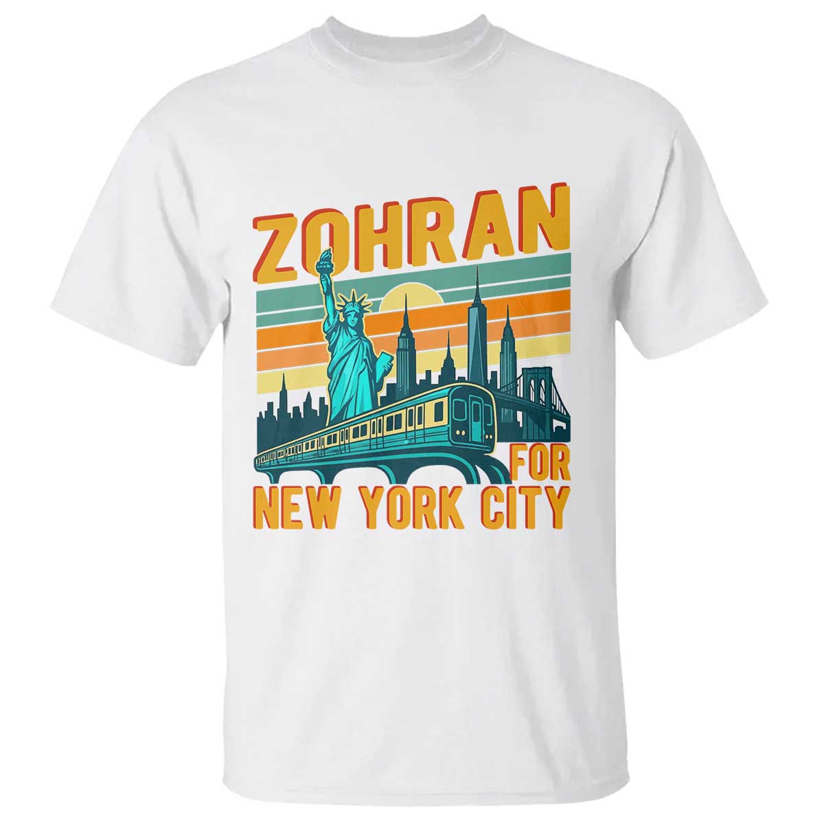 Zohran Mamdani NYC Mayor T Shirt TS14 White Print Your Wear