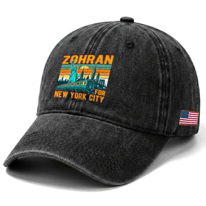 Zohran Mamdani NYC Mayor Washed Cotton Baseball Cap TS14 Print Your Wear