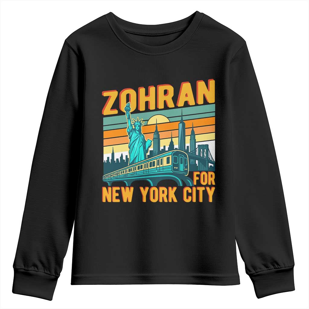 Zohran Mamdani NYC Mayor Youth Sweatshirt TS14 Black Print Your Wear