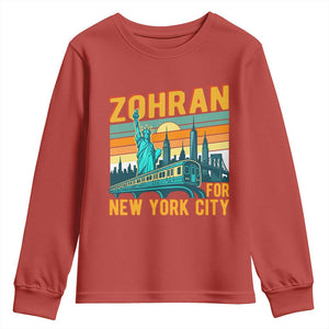 Zohran Mamdani NYC Mayor Youth Sweatshirt TS14 Red Print Your Wear