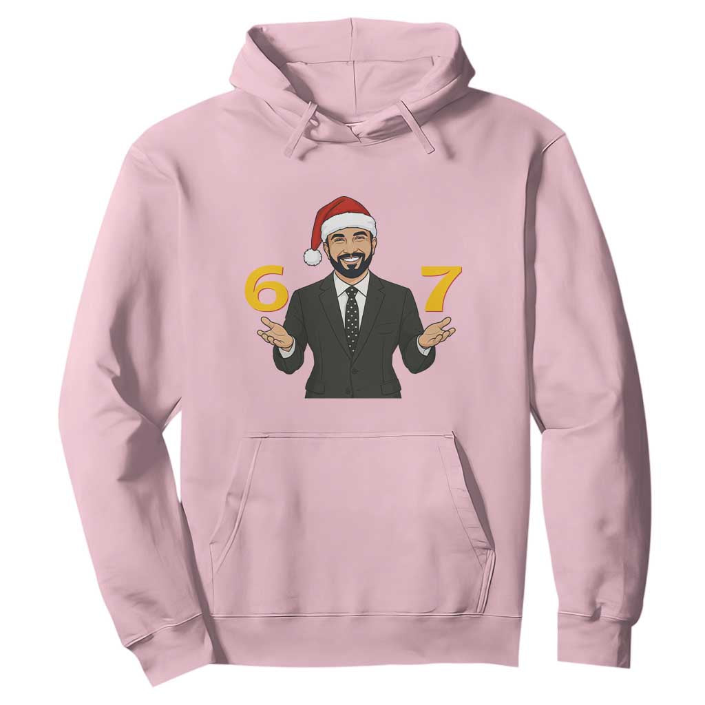 67 Six Seven Zohran Mamdani Christmas Hoodie TS14 Light Pink Print Your Wear