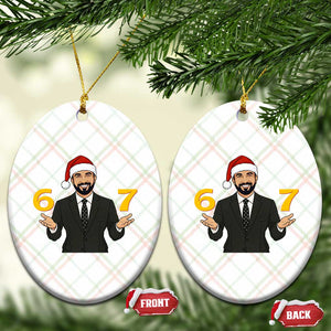 67 Six Seven Zohran Mamdani Christmas Ceramic Ornament TS14 Print Your Wear